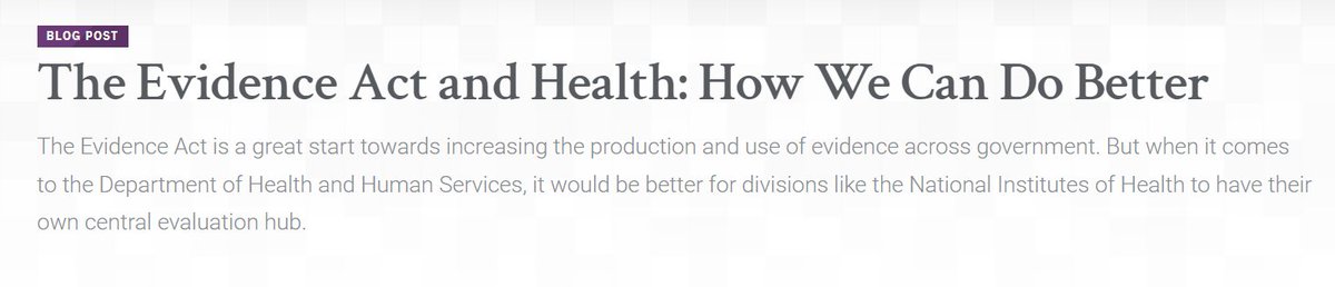 AcademyHealth (@academyhealth) on Twitter photo NEW blog from <a href="/stuartbuck1/">Stuart Buck</a>: "The Evidence Act and Health: How We Can Do Better." academyhealth.org/blog/2023-03/e… NEW blog from <a href="/stuartbuck1/">Stuart Buck</a>: "The Evidence Act and Health: How We Can Do Better." academyhealth.org/blog/2023-03/e…