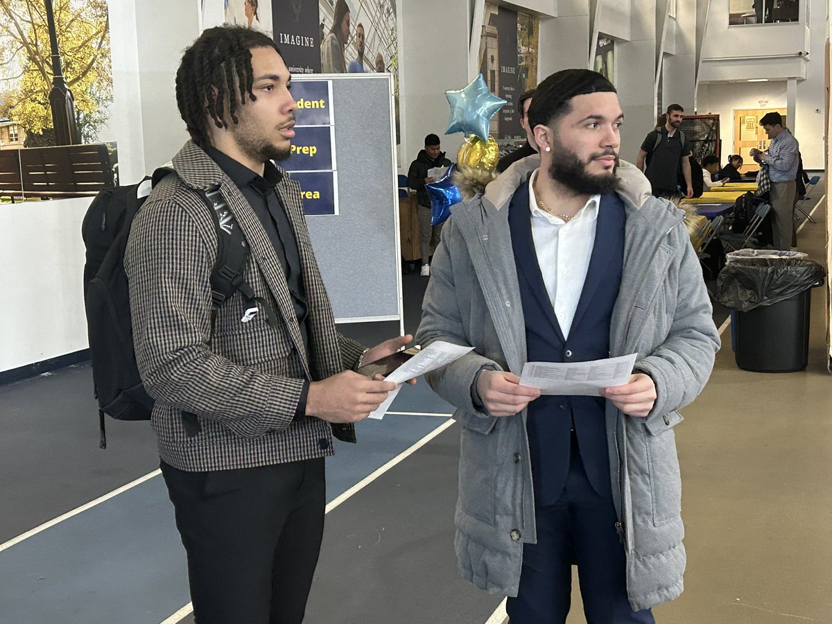 WilkesFootball's tweet photo. Career Fair Day here at Wilkes U. Our guys are getting their #1Percent ! Excited for Spring Ball to start on Monday !

#BeTheChange #WilkesFootball https://t.co/CNGjLteJoM