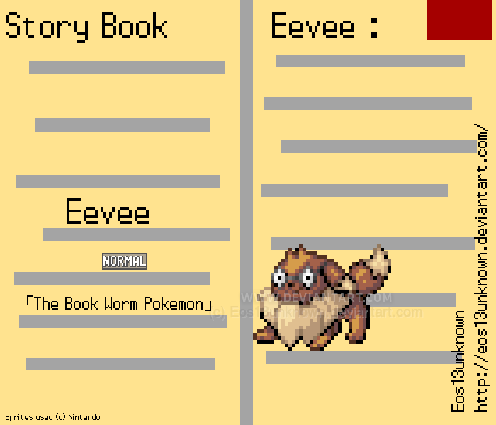 Eos13unknown's tweet photo. I made the "Story book Eevee" months ago, I wanted to give it better Evolutions. https://t.co/8gKeGRkhhr