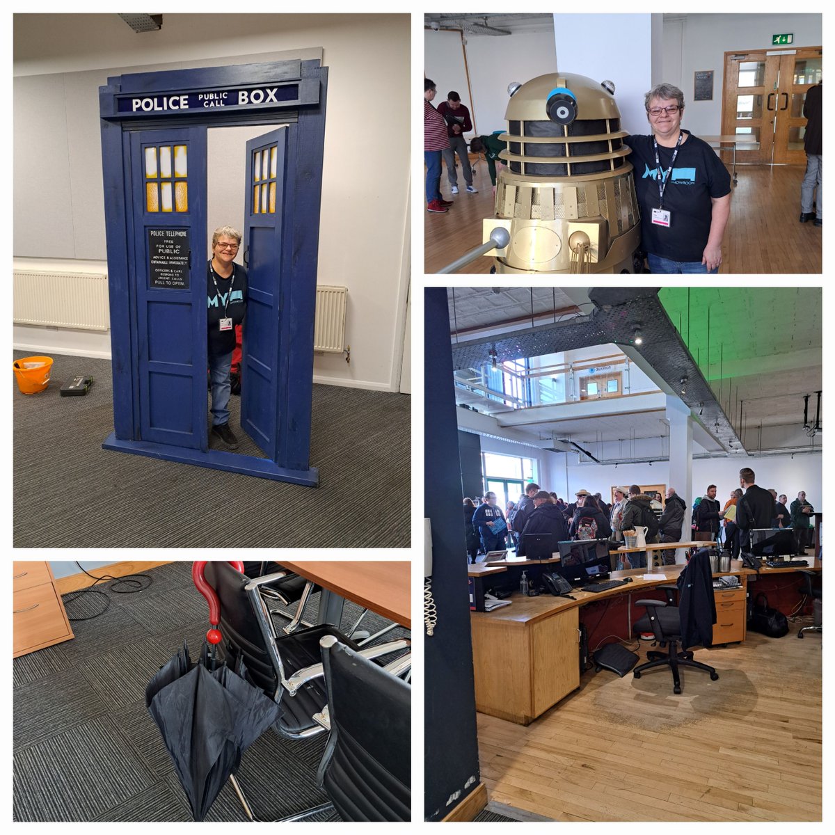 theworkstation's tweet image. Throwback to last weekend's brilliant @fantomfilms #Valiant2023 event (this hashtag is pure joy!) 

We had one happy Janet all day! @fento93307 
#DrWho #Tardis