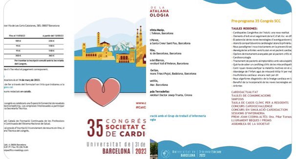 TonyiOrtega8's tweet photo. Ampliat fins al 20/03 el termini per poder enviar les vostres comunicacions al  35è Congrés de la Societat Catalana de Cardiologia,animeu-vos a participar! 

A la web hi trobareu tota la informació
https://t.co/k79HbkVmBB…

#CatCardioCongres @catcardio https://t.co/kqpKThxdcz