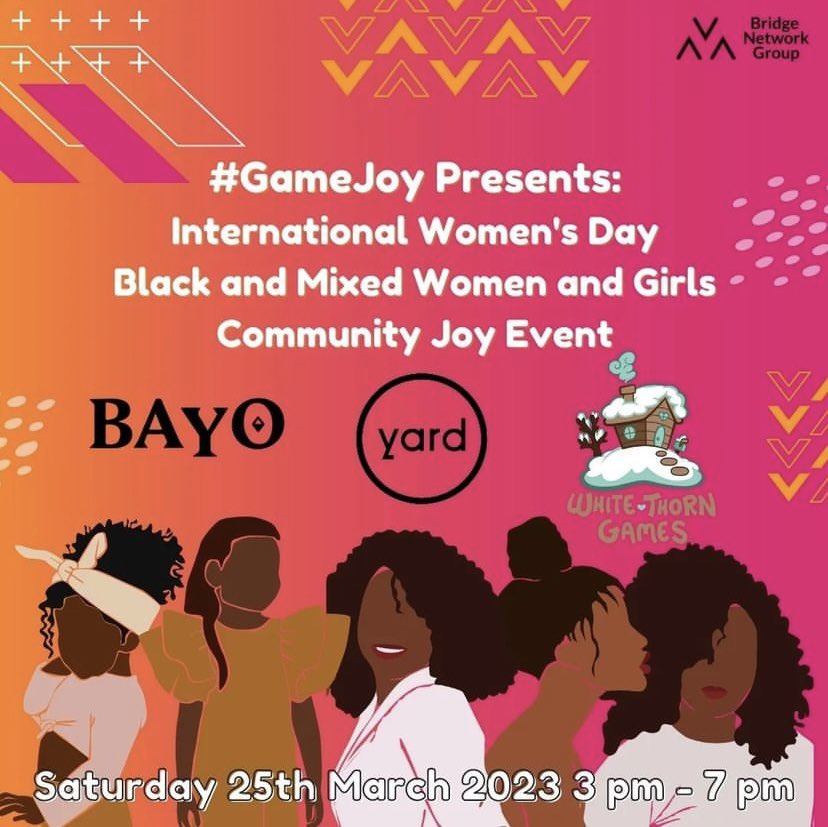 Save the date!!! 😊

#gamejoy #WomensHistoryMonth #birminghamevents