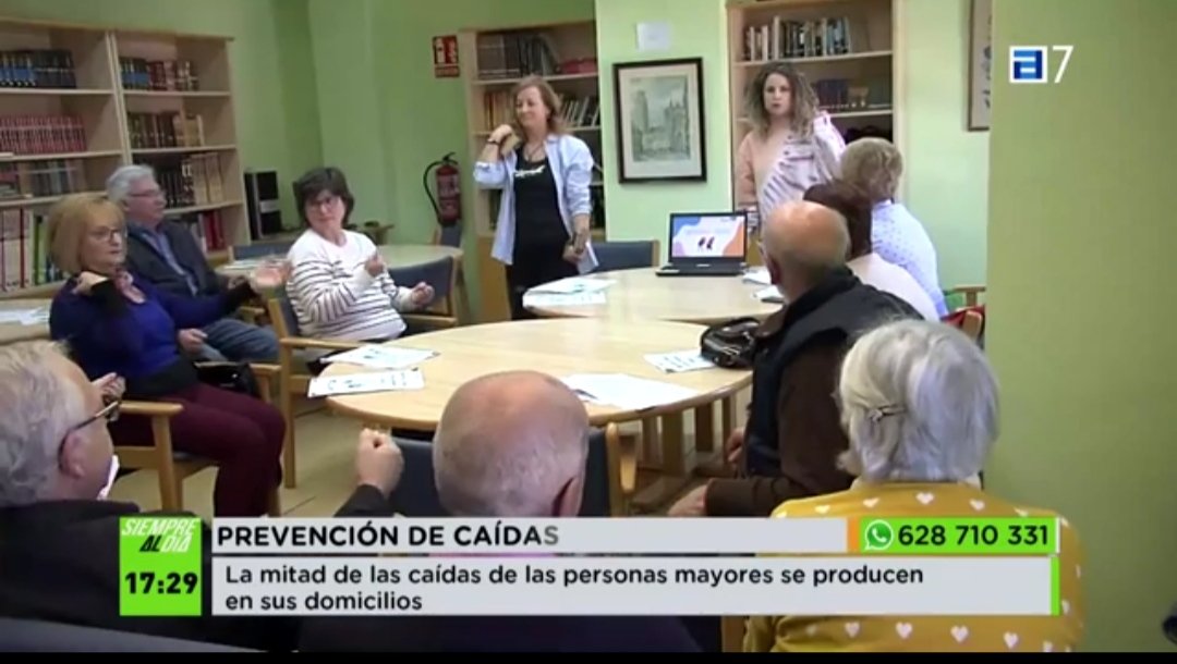 Taller Prevención de Caídas en la comunidad. Gran éxito de participación en El Centro Social La Concordia. Gracias <a href="/RTPAOficial/">RTPA</a> por dar visibilidad a nuestro trabajo.#area3 #caidas #enfermeriavisible <a href="/CCR_BPSOAst/">CCR BPSO Asturias®</a>