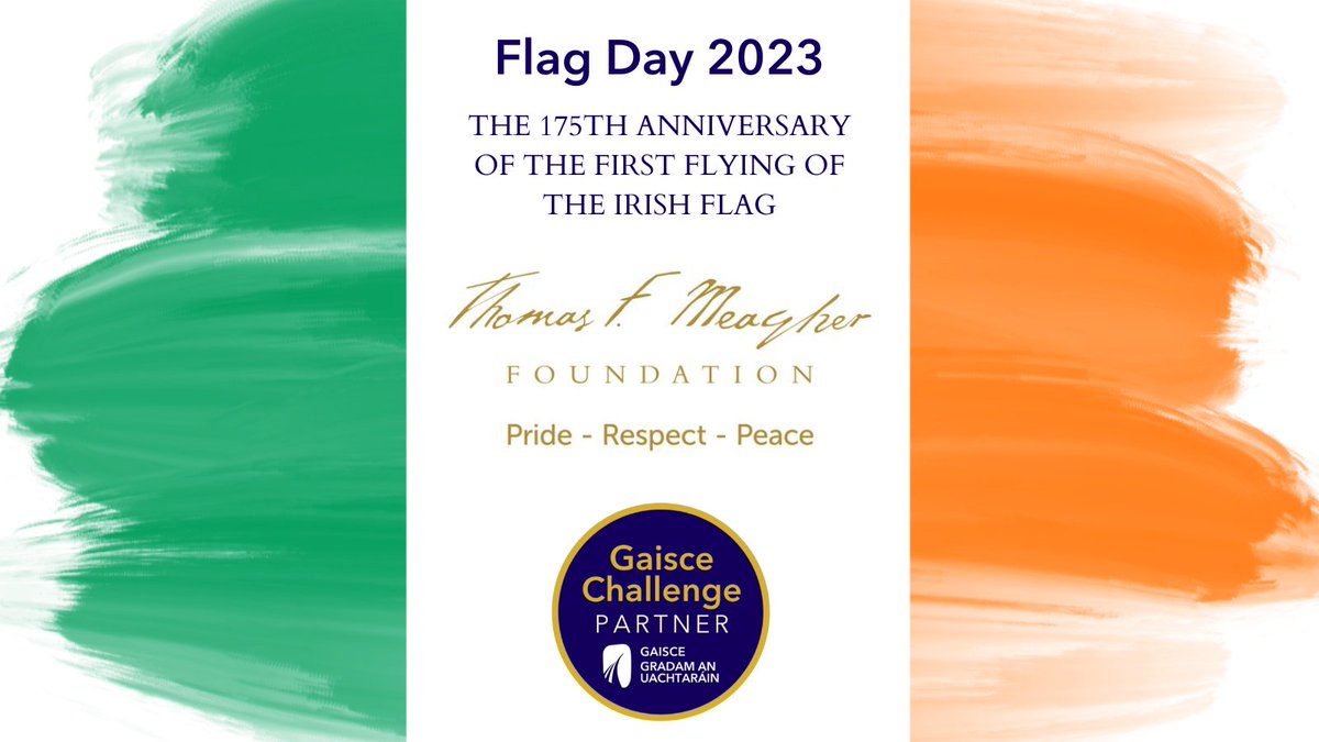 GaisceAward's tweet photo. March 16th is National #FlagDay2023, which marks the 175th anniversary of the first flying of the Irish flag! 🇮🇪
The Thomas F. Meagher Foundation (@tfmf1848) is a Gaisce #ChallengePartner, with many Gaisce participants getting involved today in their school or workplace. 😊 https://t.co/F2VYQHQOnP