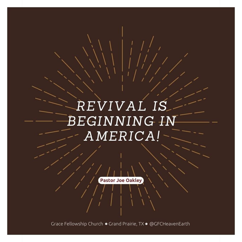 GFCHeavenEarth's tweet photo. Revival is beginning in America! @pastorjoeoakley
#TouchingHeaven #ChangingEarth #TransitionsforGrowth https://t.co/mihBiDZadH https://t.co/HcSDRzvZDM https://t.co/DIfsSlZFxH