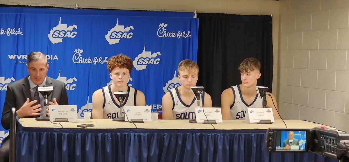 Press Conference after the semi-final win over Jefferson.