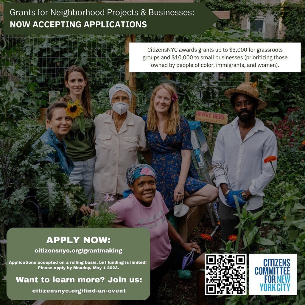 Are you a NYC neighborhood change leader? Would $3,000 help you succeed?  #applyhere #grants #socialchange #grassroots instagr.am/p/Cp2yxmnuOxW/