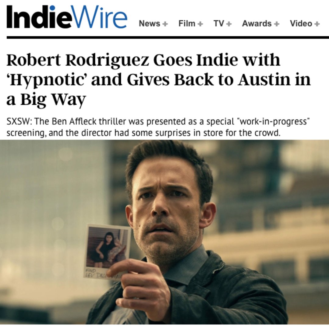 Robert Rodriguez, the visionary indie filmmaker behind the "Spy Kids" trilogy and "Alita: Battle Angel," presented a special "work-in-progress" screening at SXSW, featuring none other than Ben Affleck as the lead.