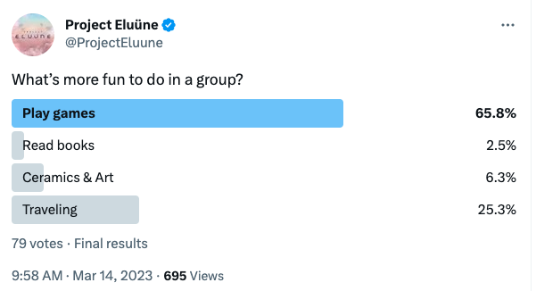 PlayStarGarden's tweet photo. The results are in!!! We love to see that you think playing games together is more fun than playing games alone. #OTWT https://t.co/SO5S5dqGGz