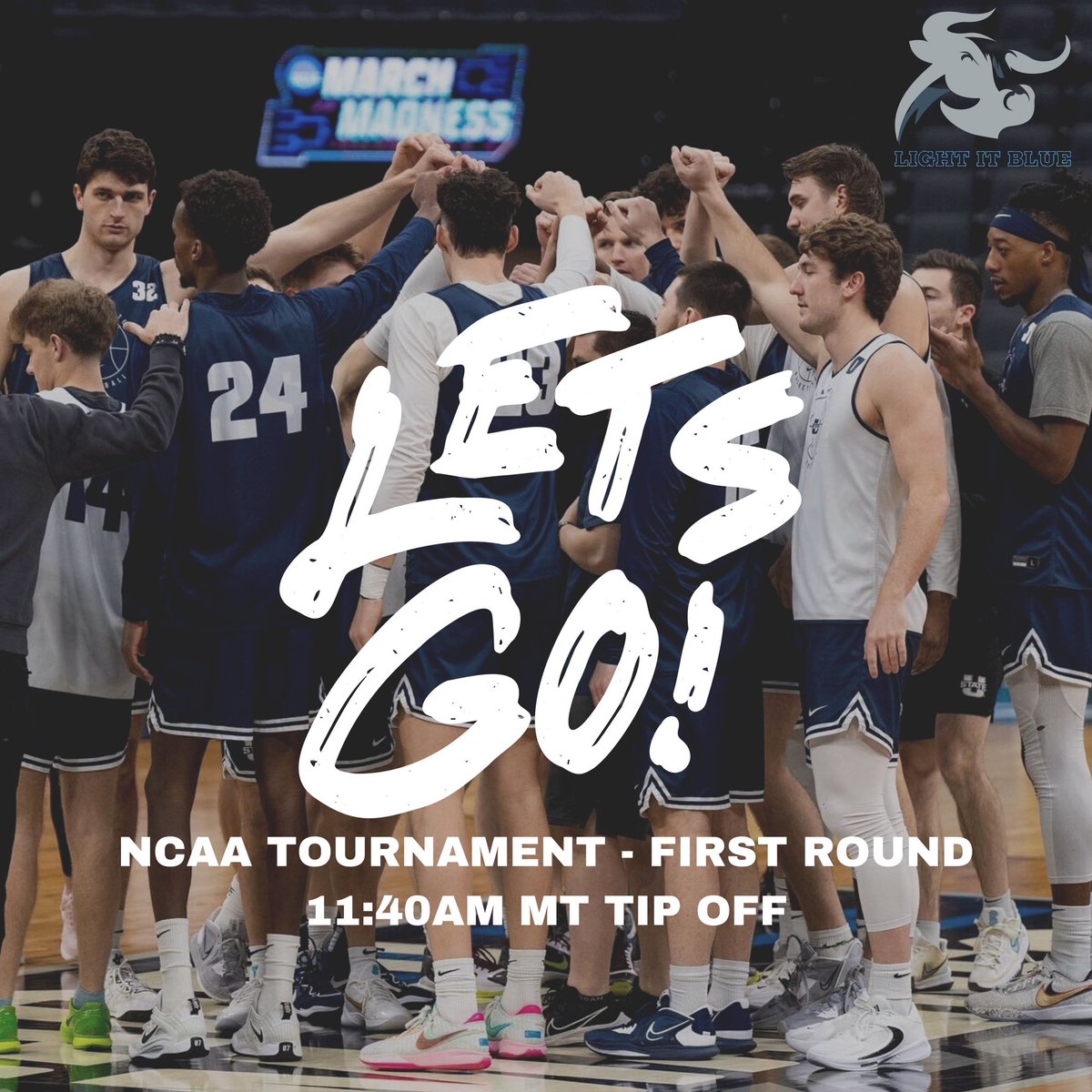 Let’s go, <a href="/USUBasketball/">USU Men's Hoops</a> 👏