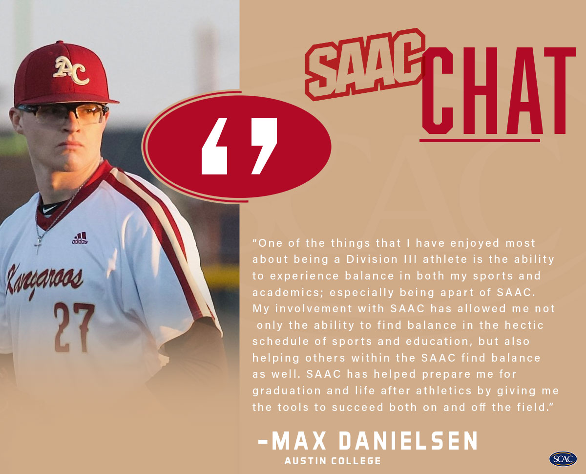 Max Danielsen of <a href="/ACsports/">Austin College 'Roos Athletics</a> is this weeks SAAC CHAT host.

#SCACPride #WhyD3 #SAACChat