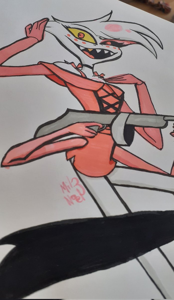 milenoel03's tweet photo. Hellowda! Recently @PARANOiDDJ1's song #UseMeUp slapped me so I drew a little Angel Dust with some of the lyrics. Damn I love his character and the song fits him perfectly 👌🏼

#AngelDust #HazbinHotel #HazbinHotelFanart https://t.co/uhlGLZFmcR