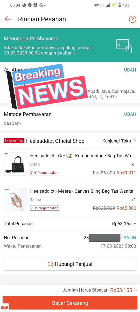 discountfess's tweet photo. /pamer iseng co eh nyantol, padahal udah hopeless😭bagus ga ya kira kira? buat emak❤ https://t.co/SjEGxRwhBo