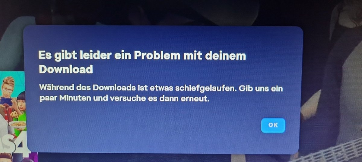 @BadBlackLion @EA_Germany @EA_diesims_de @GameStar_de Vorgestern das gleiche...
Aber selbst wenn du es schaffst, ist dein Spiel wahrscheinlich eh nicht mehr in der Bibliothek angezeigt. Und wenn es um das neue sims dlc geht....