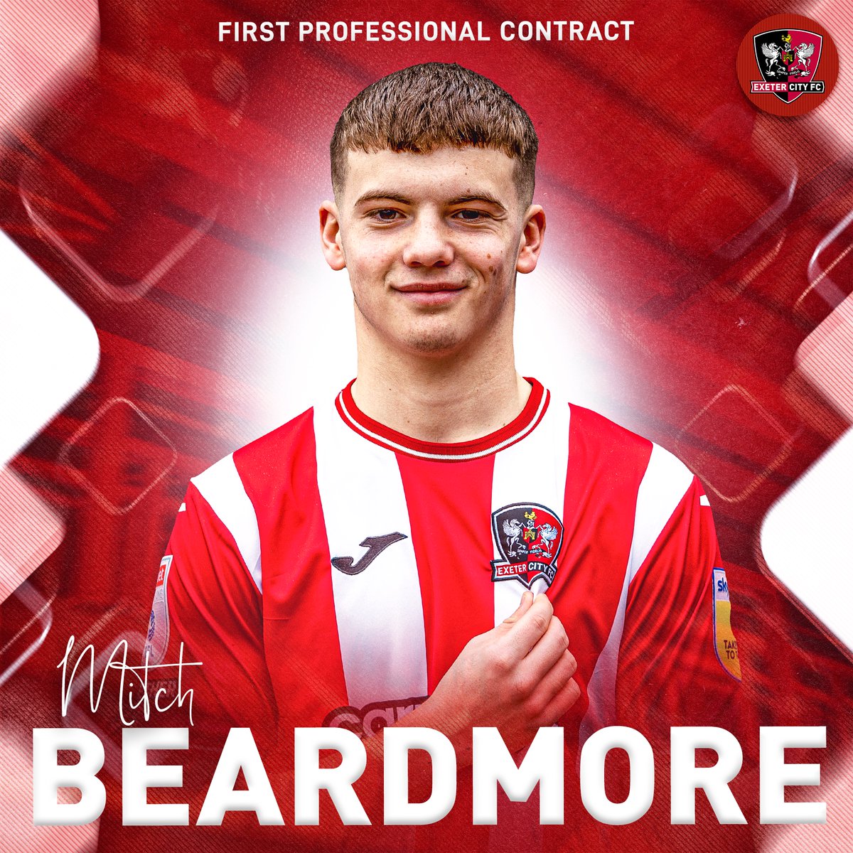 ✍️ Well deserved, Mitch!

We are delighted to announce that Mitch Beardmore has signed a professional contract with the club 🤝

The full story ➡️ ecfc.co/MitchB

<a href="/ECFC_Academy/">Exeter City Academy</a> | #ECFC #OneGrecianGoal