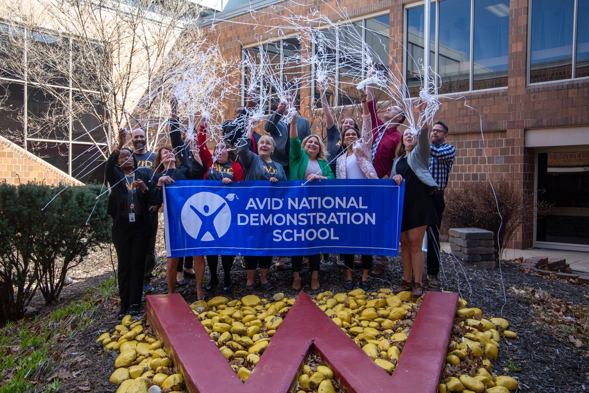 NKCSchools's tweet photo. It’s official! @TonkaNation has once again been named an @AVID4College National Demonstration School! As the only high school in MO with this title, Tonka serves as a model for others nationwide. Congratulations, Griffins! #ThisIsTonka https://t.co/1wIKtVnkWp