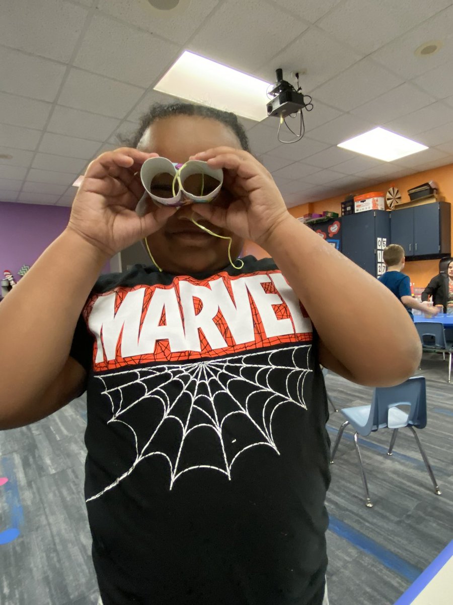 Mrs. Parker’s students designed Safari binoculars after reading about Jane Goodall during Women’s History Month.