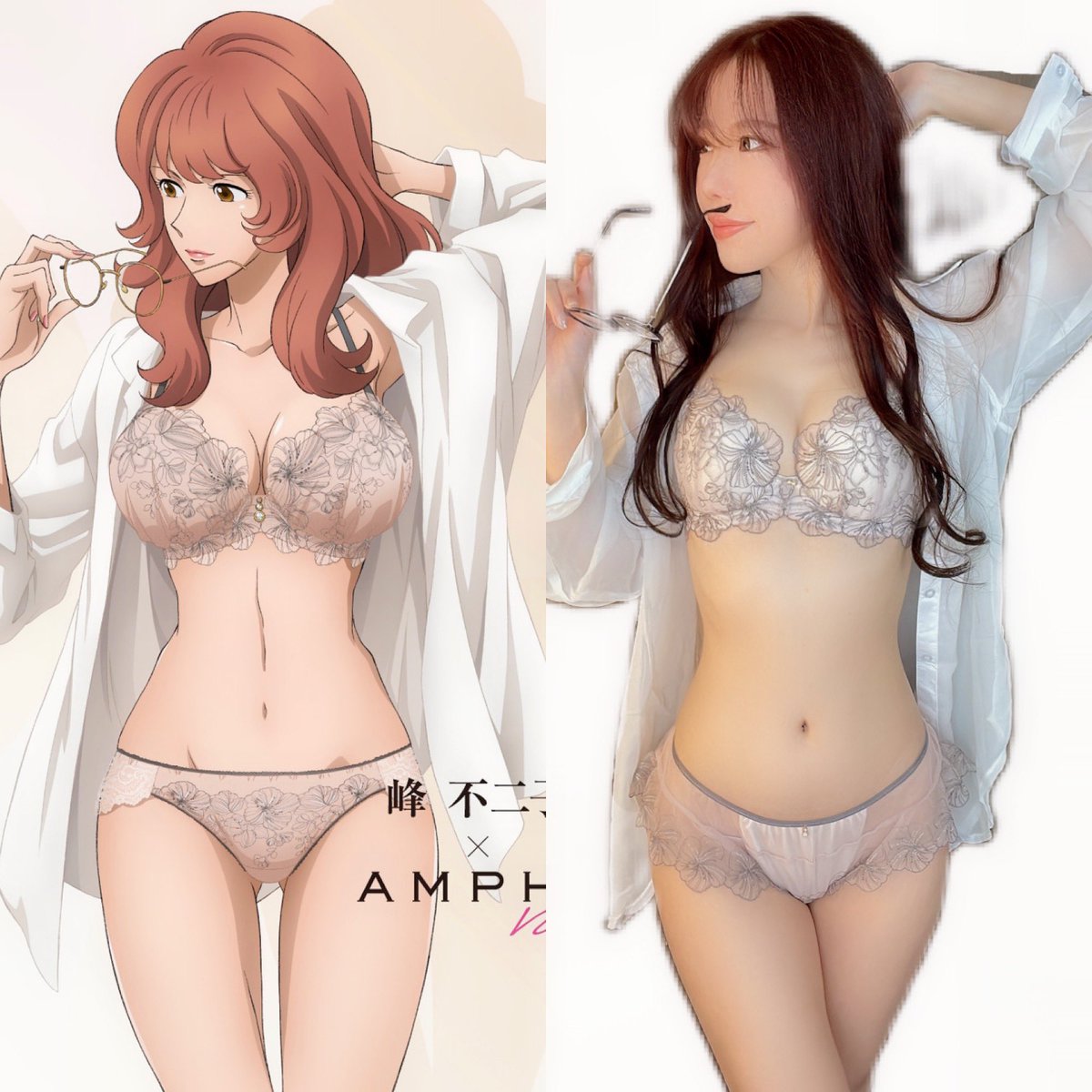 sen0rita73's tweet photo. 自分でスタイルいいと思ってたけど、最上級の女性と横に並んだら公開処刑になる😎
峰不二子様🙇🏼‍♀️💓胸が明らかに足りない🤣
#アンフィ　#amphy #ワコール https://t.co/7HzctWEBOM
