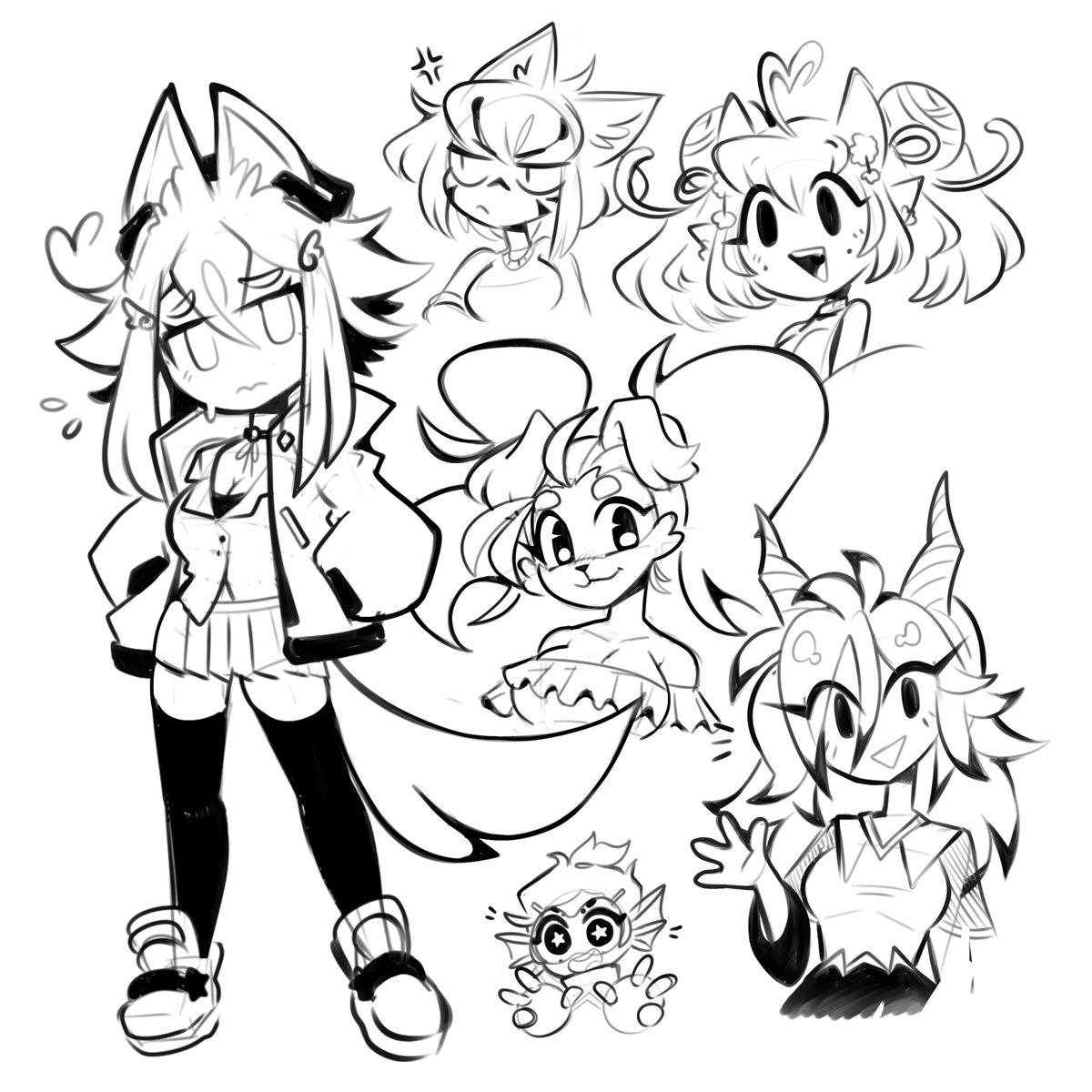 more oc sketches 