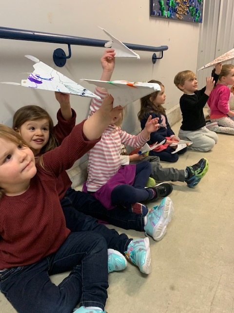 SCSVTPREK's tweet photo. Thank you @that_stem_guy for the great idea to make a paper airplane launcher. The children had so much fun watching their White Feather Fliers take off! #scslearns #cvsdvt https://t.co/4i9idYHeQF
