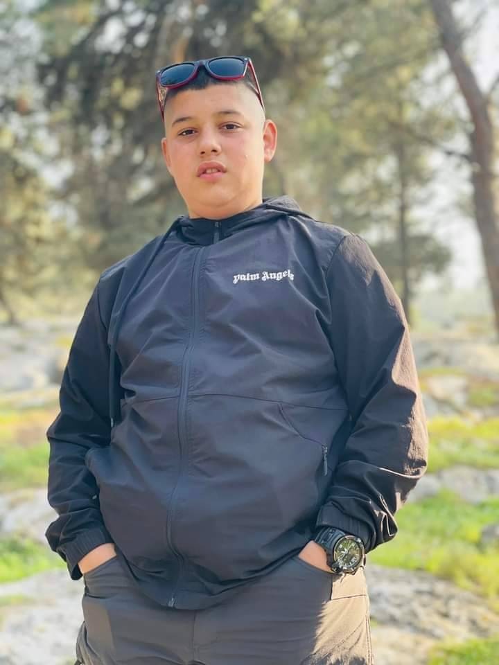 Breaking: Israeli special forces shot 14-year-old Omar Mohammad Omar Awadin in the back with live ammunition while he was riding his bike outside his parents' shop around 3 p.m. today in Jenin. He was pronounced dead on arrival at Jenin Government Hospital. Full report soon.