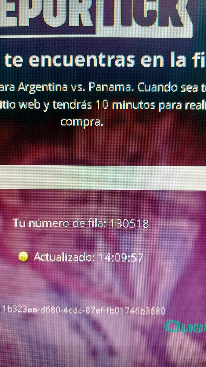 juani_cocco's tweet photo. Es ahora Edenor. Sacame un par se porteños de la fila 🙌
#EntradasArgentina https://t.co/B0jh9rtMFa