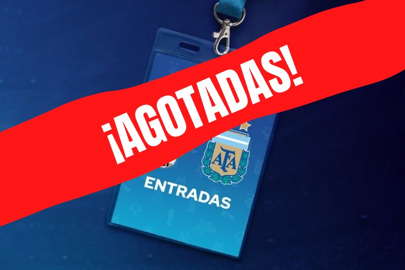 Ramardoh1's tweet image. "NO HAY MAS":
Porque se agotaron las entradas para ver el amistoso de Argentina vs Panamá