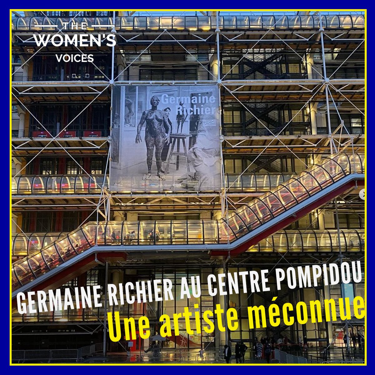 🚨En hommage à #GermaineRichier, première sculptrice exposée au Musée national d’art moderne en 1956, une rétrospective est organisée au @CentrePompidou. 🎨Sculptures, gravures ou encore dessins, l’exposition, organisée chronologiquement rassemble près de 200 œuvres de l'artiste