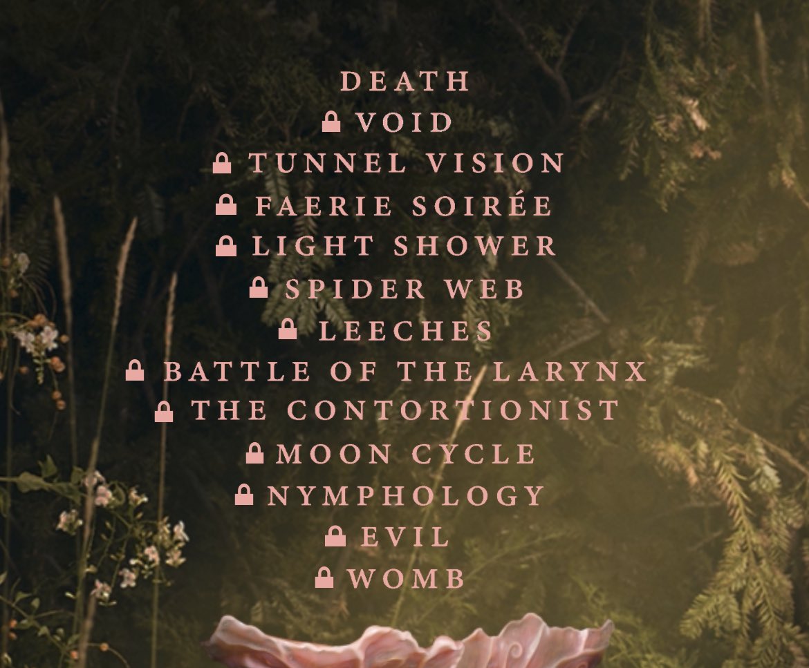 melanie martinez released the track list for her upcoming album “PORTALS” #DEATHISCOMING #melaniemartineziscoming #BACKFROMTHEDEAD
