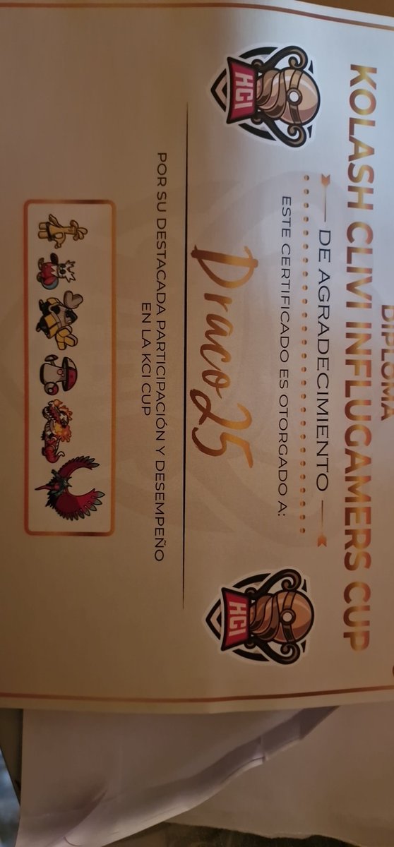 Ya me llego el diploma de manco 🤣🤣 gracias a <a href="/KolashARK/">Kolash</a> y a <a href="/CupKci/">ZA ROYALE CUP</a> por dejarme participar.

También quiero aprovechar para agradecer que organizase un torneo para creadores de contenido pequeños. Espero poder estar en la proxima y ganar prometo no manquar 🥰🥰🥰