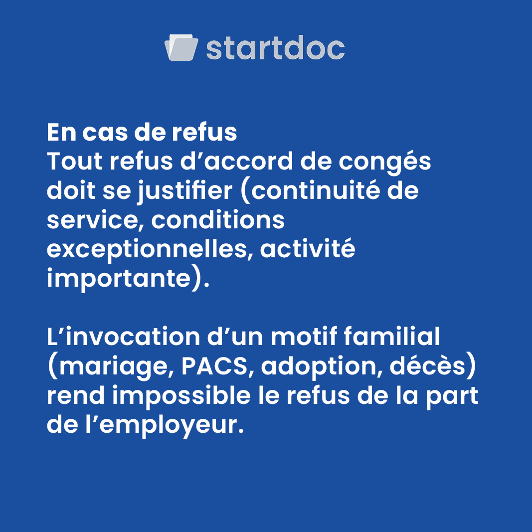 startdocfr's tweet image. GUIDE : Votre employeur peut-il vous imposer des dates de congés payés ? 💡

Retrouvez nos documents administratifs liés aux congés sur startdoc  ➡️ ow.ly/QyxU50Nk408
