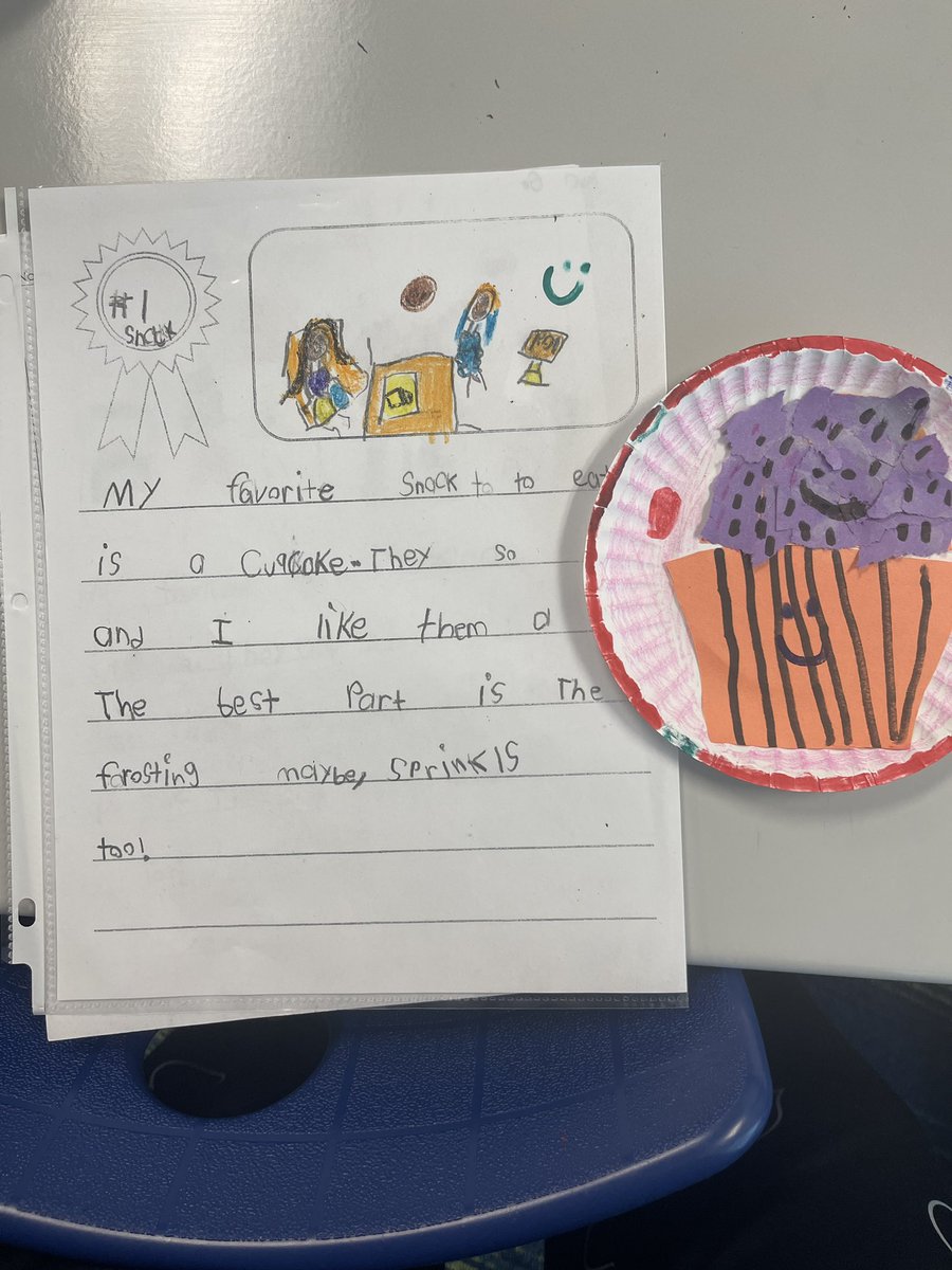 MsKGordon9's tweet photo. My first graders made paper plate collages to match their Opinion Writing, and I think they turned out amazing!! @ForestLakeEagle @Bjackson_FLE @Davis_FLE https://t.co/NOvjRzADdC