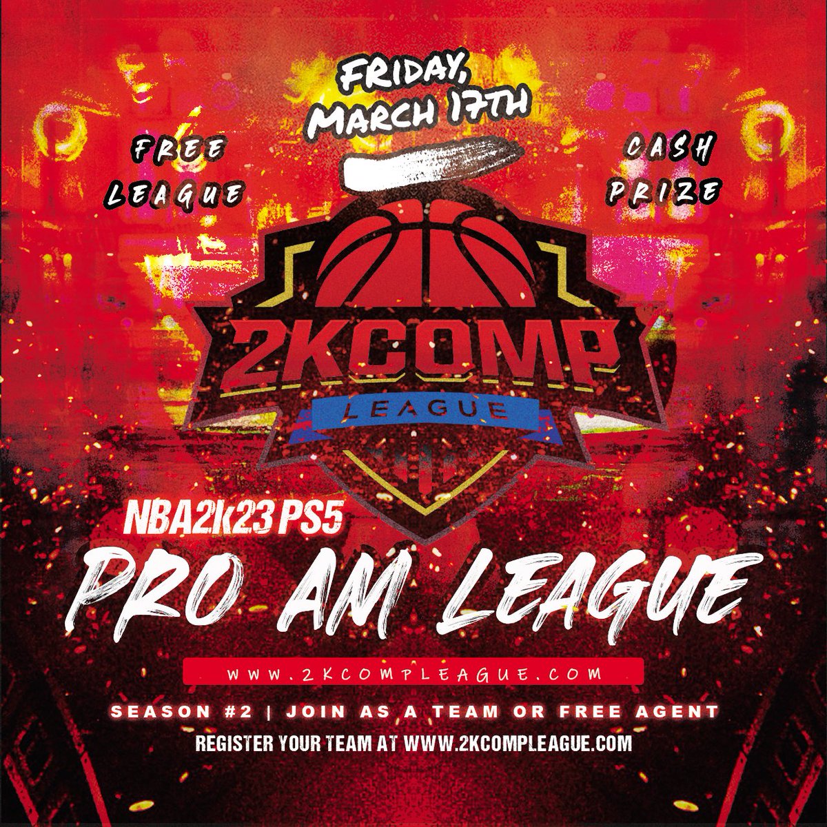 2kCompLeague's tweet image. Season #2 Registration is open.. Register as a team or free agent at 2kcompleague.com
#2kfreeagent #2kcomp #2kfreeagency #2kcrewfinder #2kcommunity