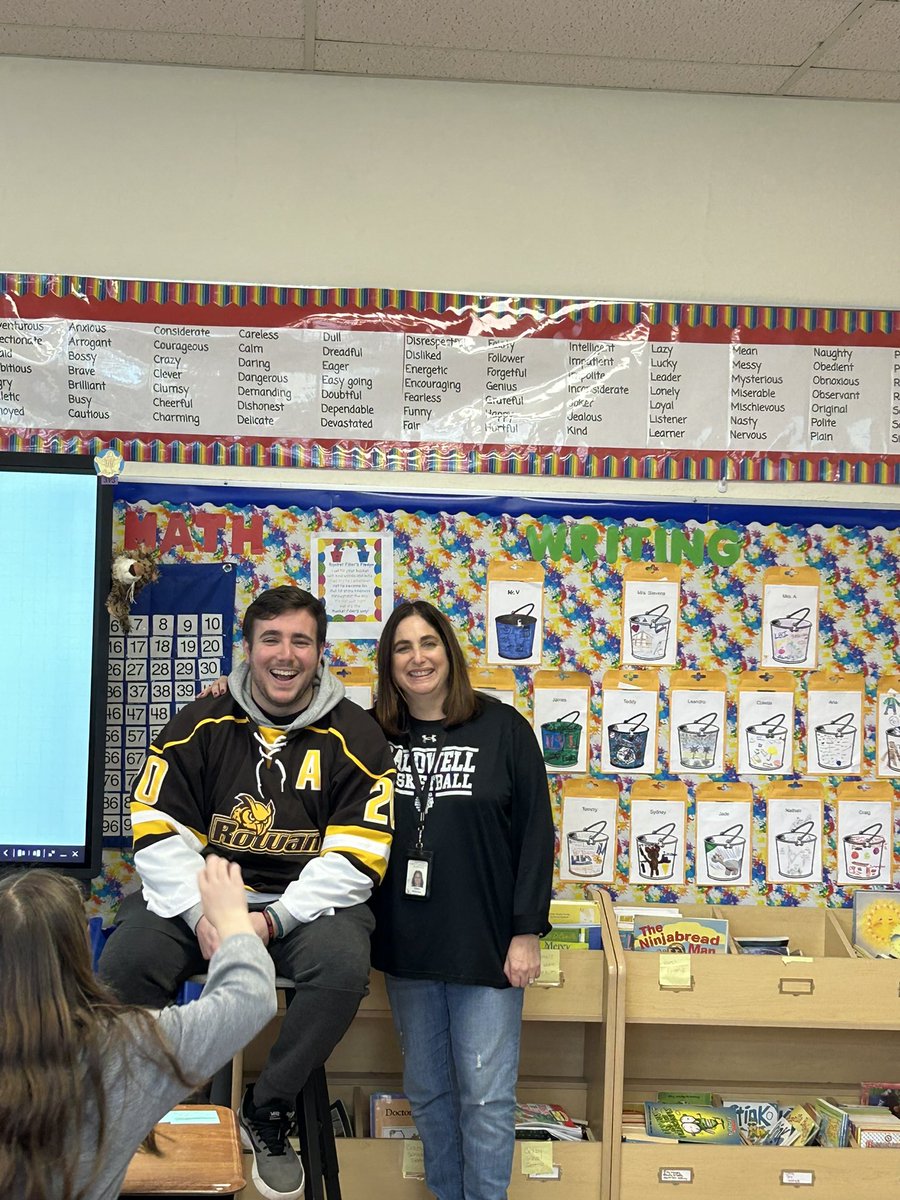 StevensCWC's tweet image. It was great having in Mrs. A’s son in as a guest. Go Rowan!