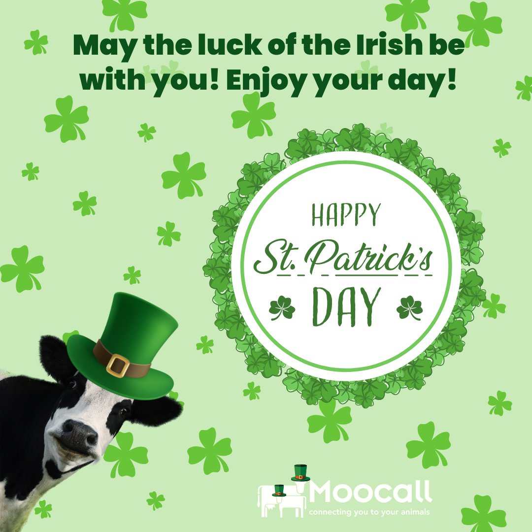 moocallofficial's tweet photo. โ๏ธ Happy Saint Patrick's Day! ๐ฎ๐ช
โ๏ธ Lรก fhรฉile Pรกdraig sona dhuit ๐ฎ๐ช
#moocall #moocallsensor #moocallcalvingsensor #cows #agtech #agribusiness #farming365 #agriculture #calvingseason #CleverFarming #MoocallFarmingWithYou #stpatricksday #StPatricksDay2023 https://t.co/UGY9KEin5W