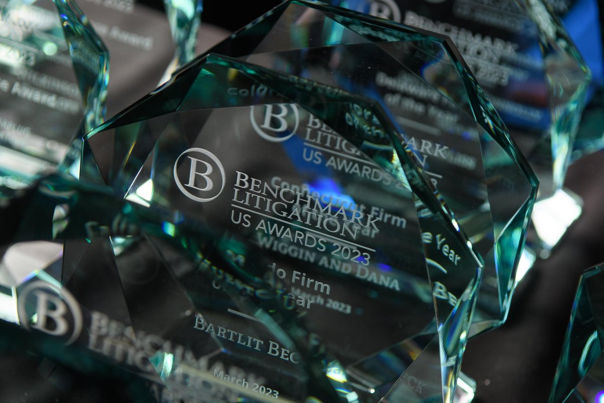 BenchLitigation's tweet image. Winners of Benchmark USA Awards 2023 were revealed last night, live and in-person at Guastavino's in New York City. Congratulations once again to our honorees. Click here to see the winners: spr.ly/60163fMAj

#BenchmarkUSAwards #TopLitigators #Litigation #LeadingLawerys