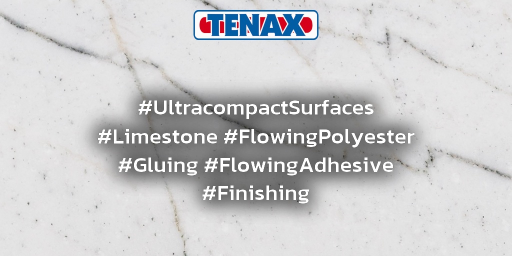TenaxUSA's tweet image. #UltracompactSurfaces #Limestone #FlowingPolyester #Gluing #FlowingAdhesive #Finishing