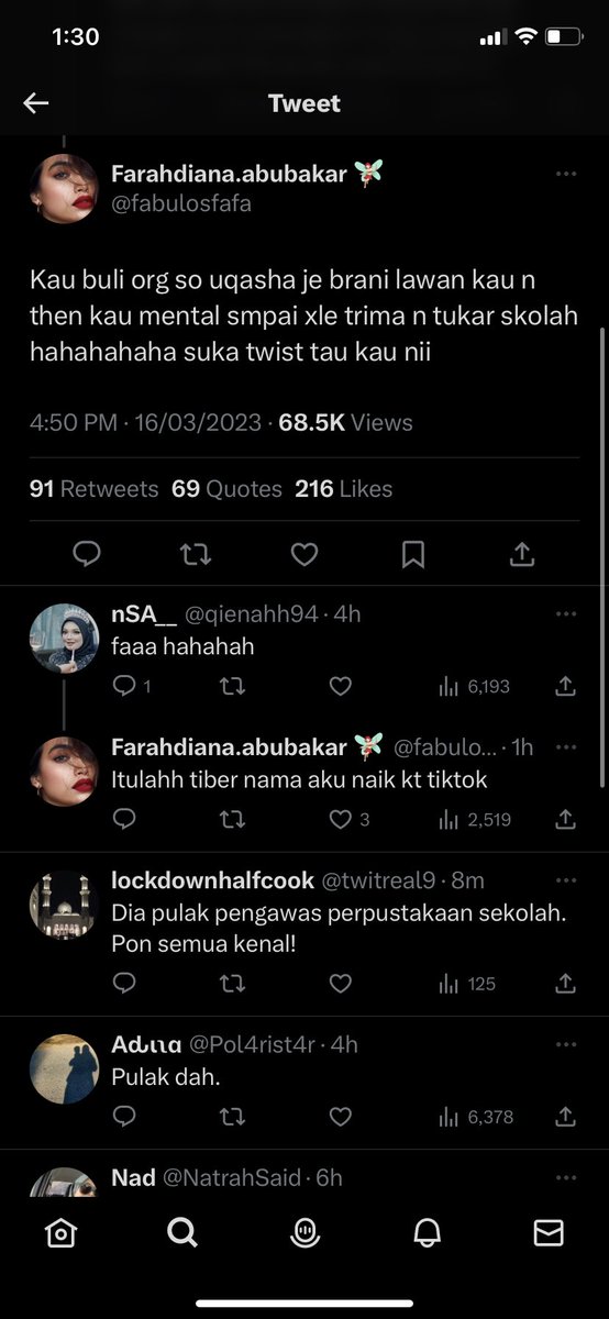 whorenojutsu's tweet photo. @Naizaluziza @acapramo @najihahzulkfli Lol tengok ni rupanya si wani tu psycho takleh orang lawan balik 😭 betul2 play victim https://t.co/yGbCFFiGJA