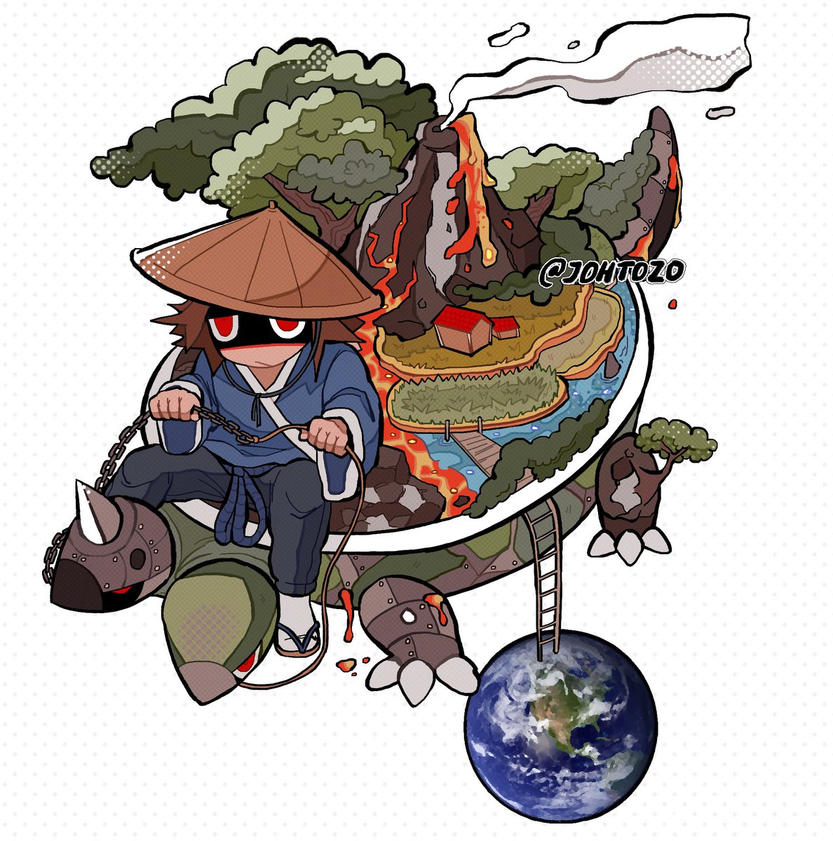 chain 1boy hat red eyes male focus brown hair earth (planet)  illustration images