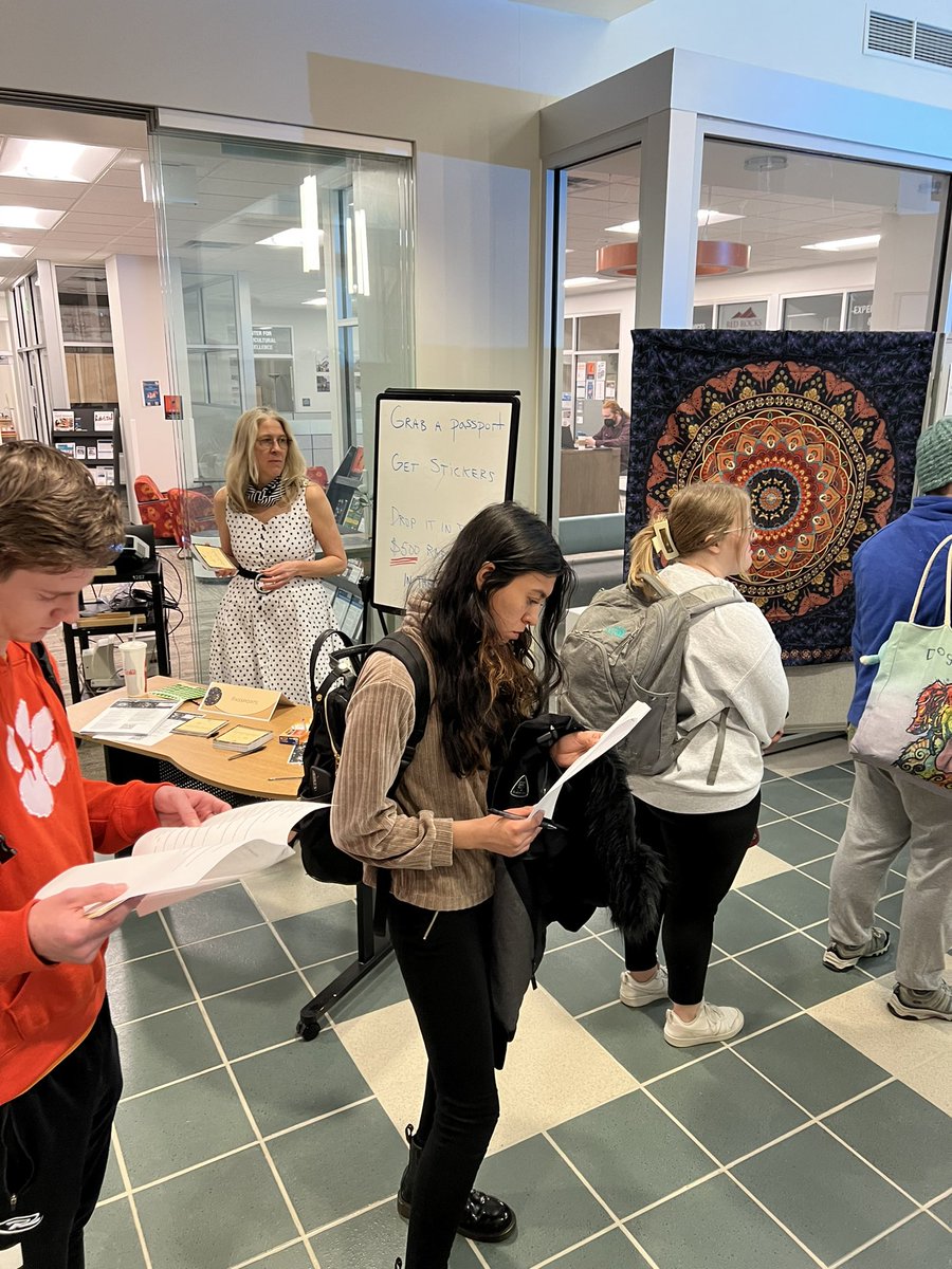 PhysicsPhD4Me's tweet photo. The Humanities Department is hosting a  Humanities Bazaar today from 10am-3pm. There are lots of exciting activities and giveaways including a $500 tuition voucher! #rrcc #humanities #highereducation https://t.co/toqLef6T7M