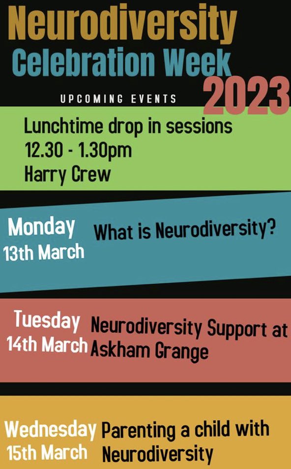 This week we’ve been hosting various sessions to celebrate Neurodiversity Week. Lots of prisoners and staff have attended and so far the feedback has been excellent!! #hmpps #NeurodiversityCelebrationWeek2023