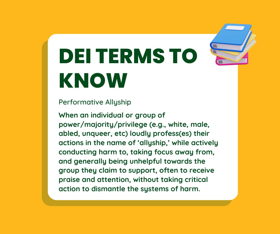 Let's define Performative Allyship:

#Diversityequityinclusion #MonroeCounty