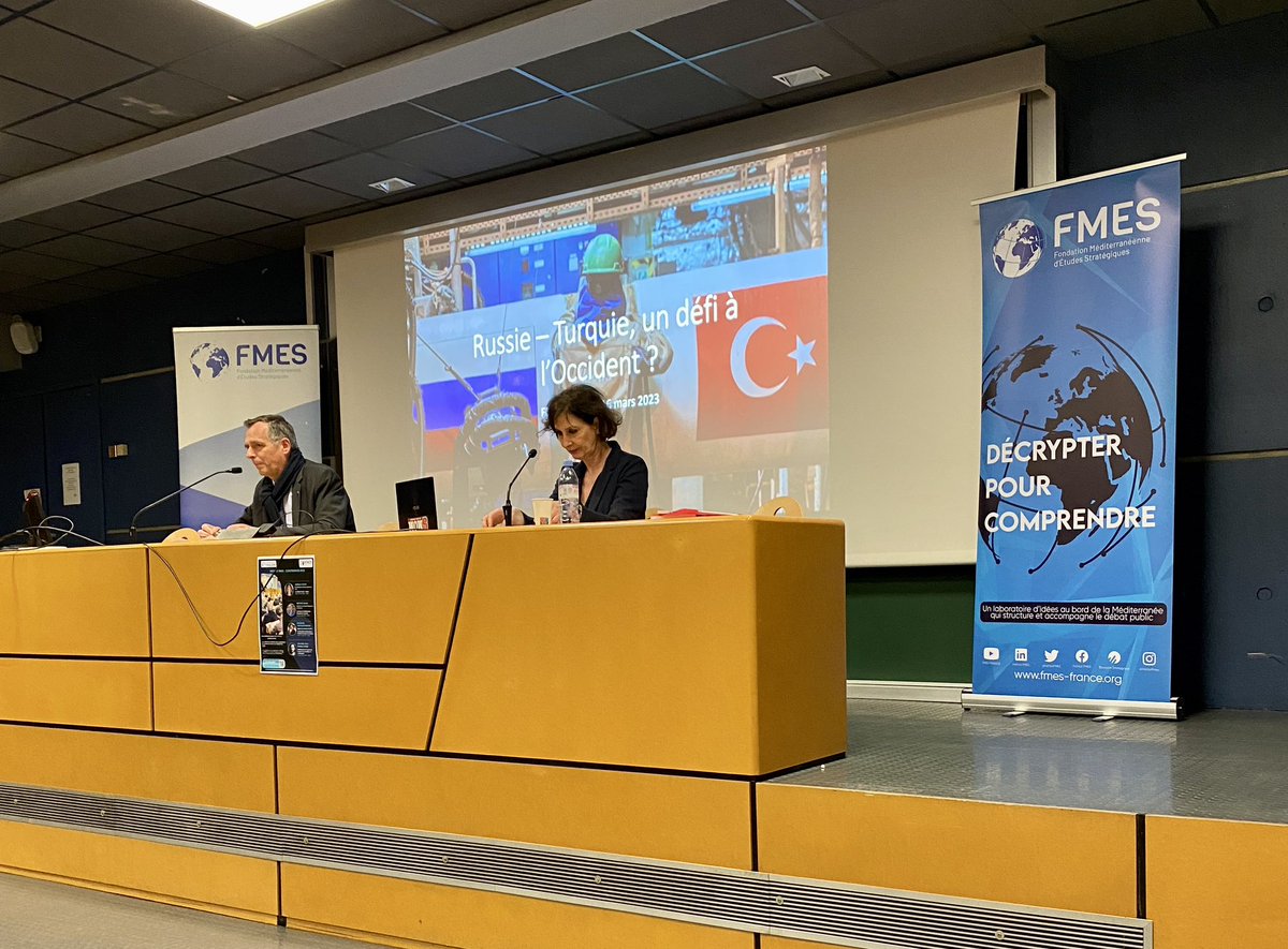MurielFIOL's tweet image. Retour à la #FMES ce soir à Toulon avec une conférence pointue d’une spécialiste de la Russie sur le sujet Russie/Turquie