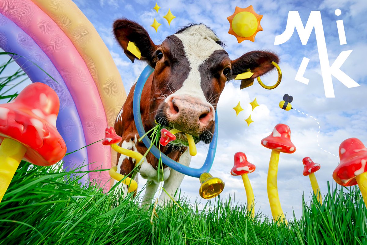 HelloStudioMilk's tweet image. We might be full time veggie and occasionally vegan, but right now we’re feeling milky🥛

We decided to pimp out this cow stock photo and we’re having the time of our lives.