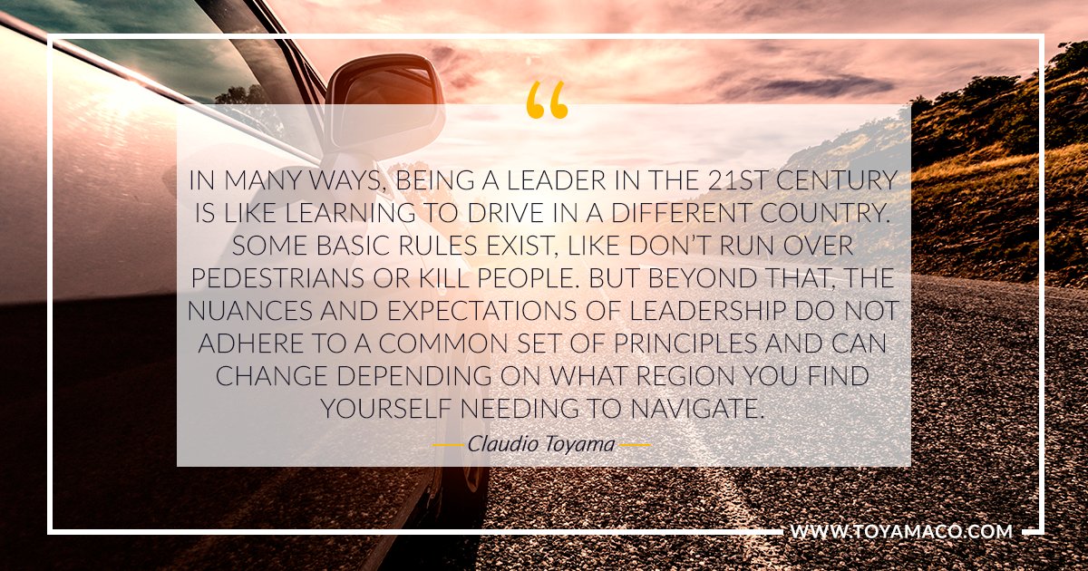ClaudioGT's tweet photo. “In many ways, being a leader in the 21st century is like learning to drive in a different country...” #SSVWay #VUCA https://t.co/dFuQbt2nQb