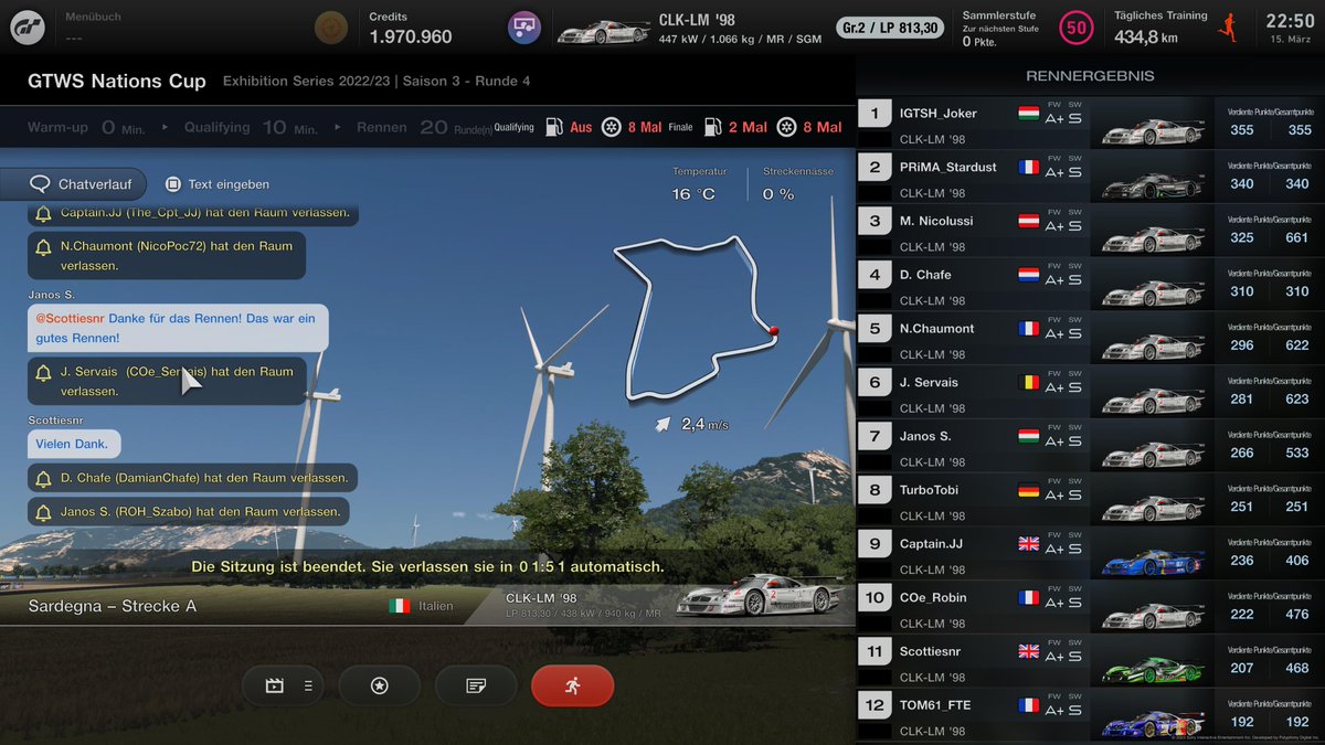 All's well that ends well 😉
What a race yesterday
Another podium at the end of the testing season and happy to take 325p 🤙🏻

#GOMentalism, #WeFigureAsOne, #GTWS, #GT7, #PS5Share