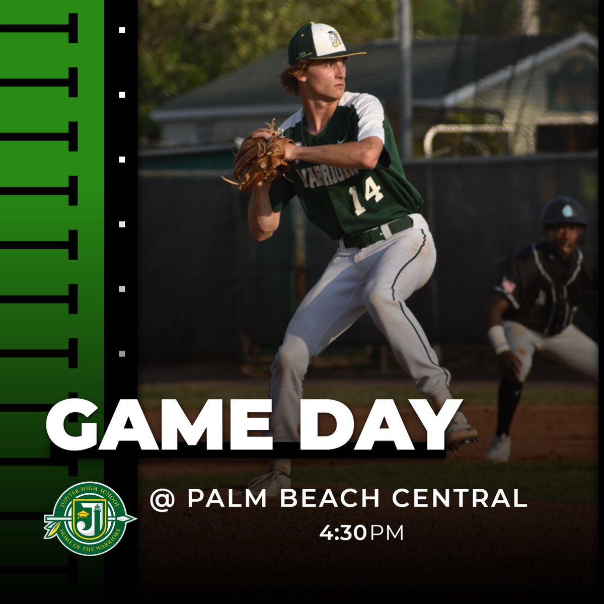 Starting off Spring Break with a battle vs district opponent <a href="/PBCHSbaseball/">Palm Beach Central High School Baseball</a> 💪🏼

🆚 Palm Beach Central (6-3)
⏰ 4:30
📍 PBC HS, Wellington
🎟️ GoFan App

See you there! #GoWarriors

<a href="/JupiterWarriors/">Jupiter HS Athletics</a> <a href="/pbphighschools/">Post on High Schools</a> <a href="/pbpsports/">PB Post Sports</a> <a href="/ESPNWestPalm/">ESPN WEST PALM (106.3 FM)</a> <a href="/ESPNTop63/">ESPN Top 63</a> <a href="/emilee_smarr/">Emilee Smarr</a>