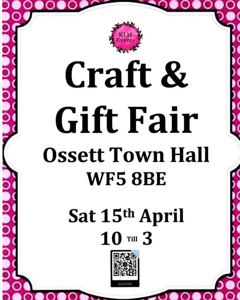 Can’t wait to bring our events to <a href="/ThisIsOssett/">Ossett</a>! #craftfair #craft #fair #market #artisan #shopping #shoppingfun #shoppingspree #unique #handmade #handmadecraft #handmadegifts #independent #OOAK #present #gift #bespoke #personalised #Local #SmallBusiness #friendly #specialised