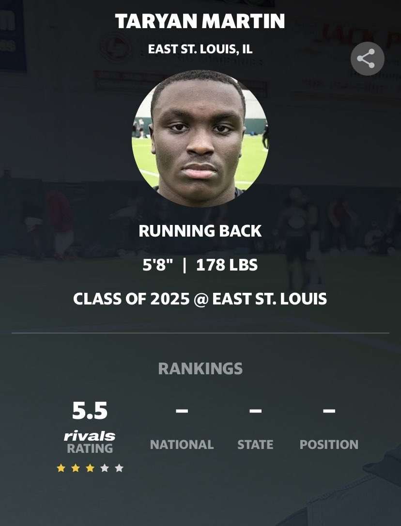 Blessed to be named a 3 star! <a href="/Rivals/">Rivals</a> <a href="/Football_Flyers/">Esl FlyersFootball</a> <a href="/DarrenSunkett/">Coach Sunk</a> <a href="/hamitchom/">Coach Mitchom</a>