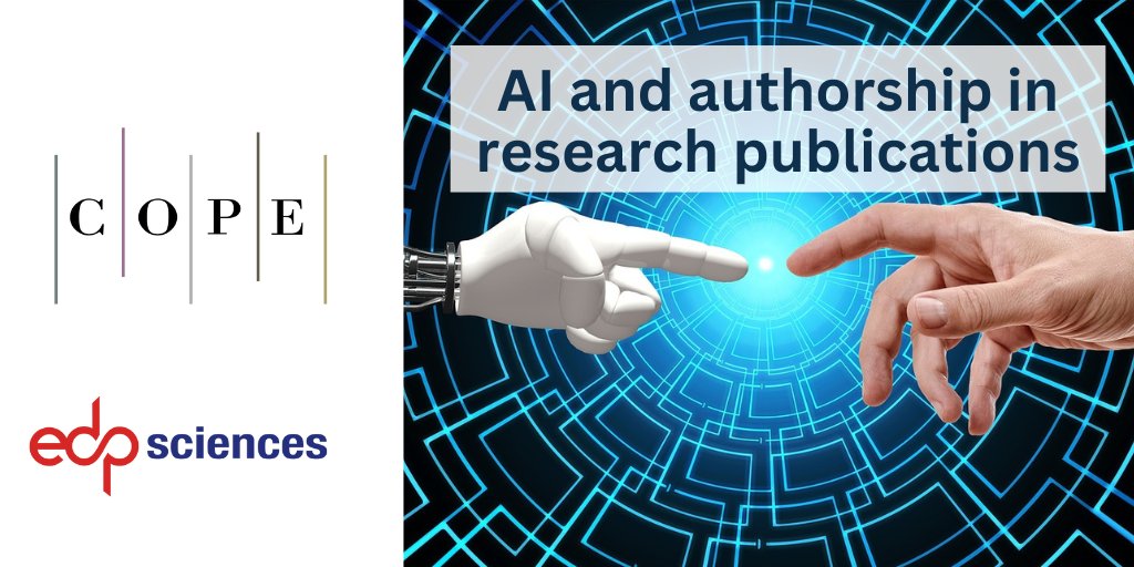 News| #PublicationEthics
As #AI becomes more prevalent in academic writing, questions on authorship and responsibility arise.We support transparency in disclosing the use of AI tools & recognize the need for authors to remain liable for ethical breaches. bit.ly/3ll6UDC